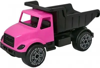 Plasto Stor Lastebil Med StillegÄende Hjul, Rosa/Svart
