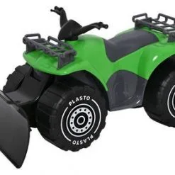 Plasto Firhjuling Med Plog, Grønn