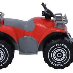 Plasto Firhjuling Med Plog, Rød