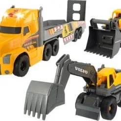Dickie Toys Volvo Lastebil Med 2 Kjøretøy