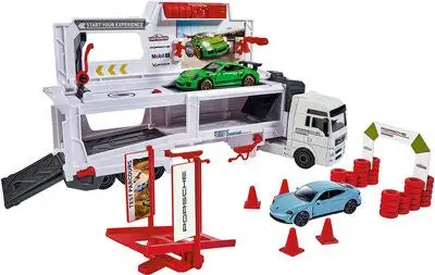 Majorette Porsche MAN TGX Lastebil Med SmÄbiler