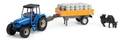 Alex's Garage Traktor Med Melkevogn - Bilde 2