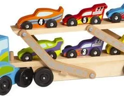 Melissa & Doug Jumbo Race-Car Biltransport