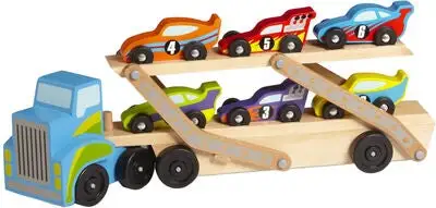 Melissa & Doug Jumbo Race-Car Biltransport