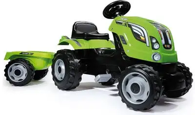 Smoby Trampetraktor Farmer XL Med Tilhenger, GrĂžnn