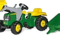 Rolly Toys Trampetraktor Med Laster Og Tilhenger John Deere