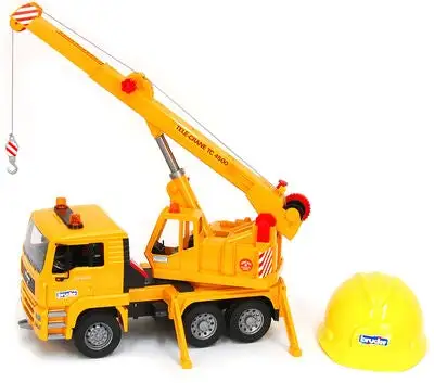 Bruder MAN TGA Kranbil Med Hjelm