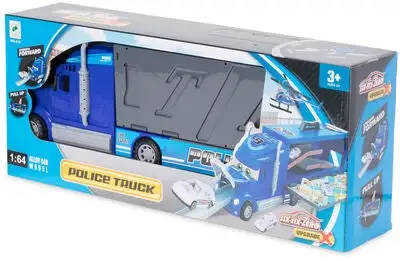 Alex's Garage Politilastebil Med Biler - Bilde 7