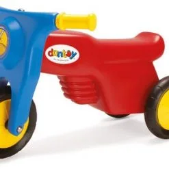 Dantoy Motorsykkel Gummihjul, Rød/Blå