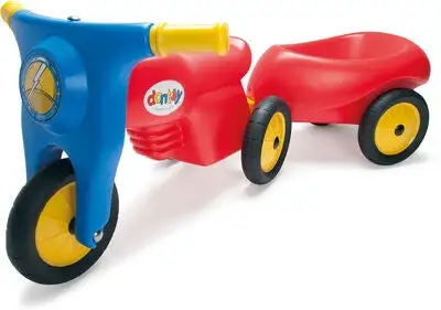 Dantoy Motorsykkel Gummihjul, Rød/Blå - Bilde 2