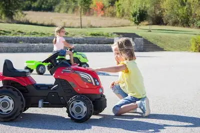 Smoby Farmer XL Trampetraktor Med Henger, Rød - Bilde 8