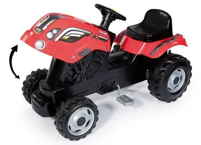 Smoby Farmer XL Trampetraktor Med Henger, Rød - Bilde 10