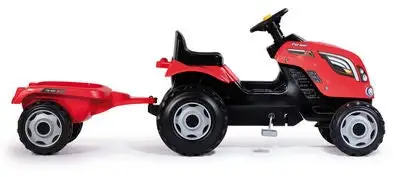 Smoby Farmer XL Trampetraktor Med Henger, Rød - Bilde 11