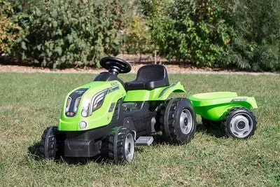 Smoby Trampetraktor Farmer XL Med Tilhenger, GrĂžnn - Bilde 6