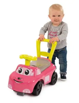 Smoby Lære-Å-Gå-Bil, Rosa - Bilde 3