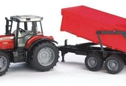 Bruder Massey Ferguson 7480 Traktor Med Tilhenger