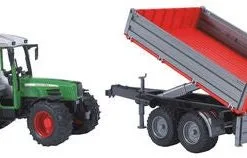 Bruder Fendt 209S Traktor Med Tippetilhenger 02104