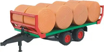 Bruder Traktorhenger Med 8 HĂžyballer 02220