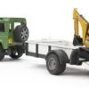 Bruder Land Rover Defender One Axle Trailer