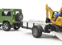 Bruder Land Rover Defender One Axle Trailer