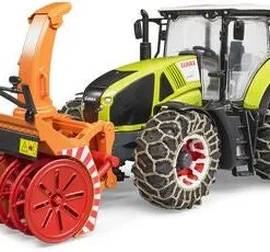 Bruder Claas Axion 950 Med Snøkjettinger Og Snøfreser 03017