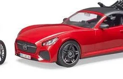 Bruder Sportbil Med Sykkel Og Syklist