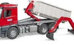 Bruder MB Arocs Lastebil Med Rullecontainer Med Schaeff Gravemaskin