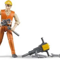 Bruder Byggarbeider Med Tilbehør