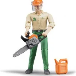 Bruder Skogsarbeider Med Tilbehør