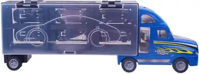 Alex's Garage Lastebil Med 6 Biler, BlÄ - Bilde 4