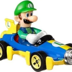 Hot Wheels Mario Kart Luigi Mach 8